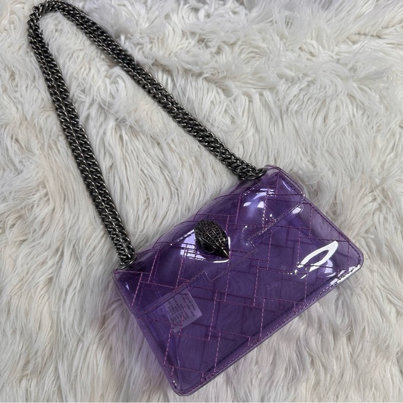 Kurt Geiger • Transparent Purple Jelly Mini Kensington Purse - Picture 14 of 16